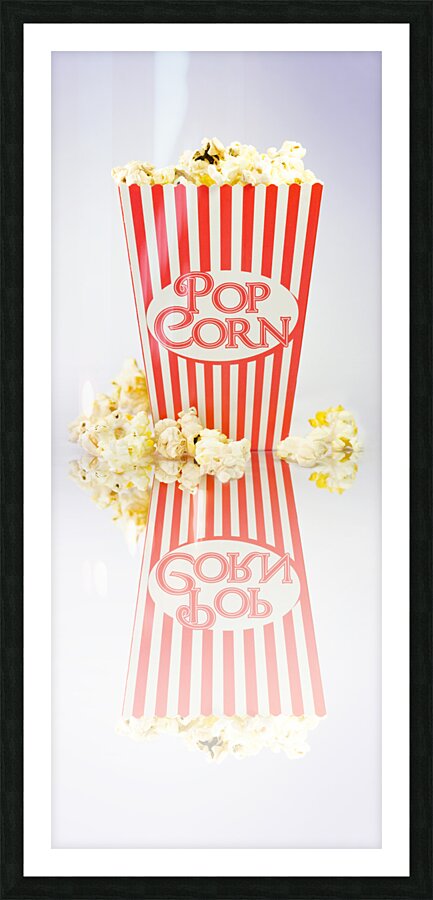 Iconic Striped Popcorn Carton Picture Frame print
