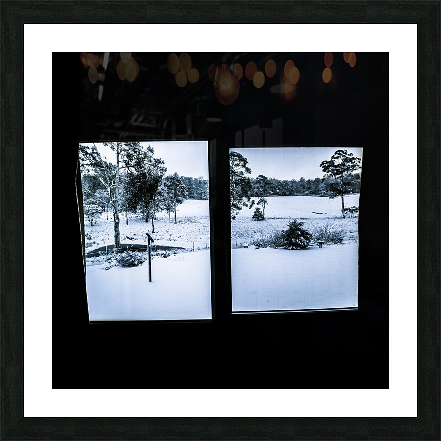 Windows to winter Picture Frame print