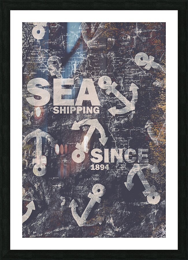 Sea Shipping Since 1894 Picture Frame print