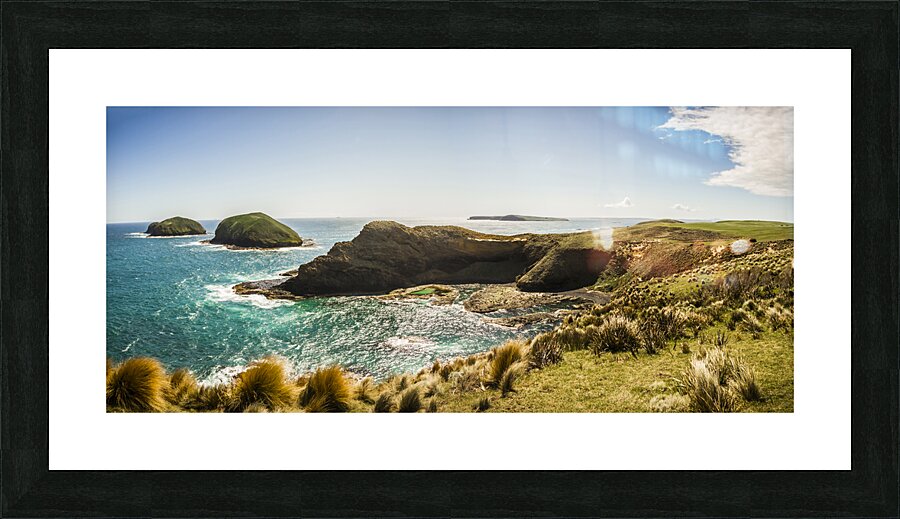 Cape Grim cliff panoramic Picture Frame print