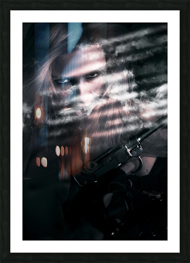 Clandestine secret agent Picture Frame print