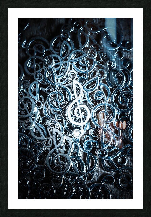 Hitting key harmonics  Picture Frame print