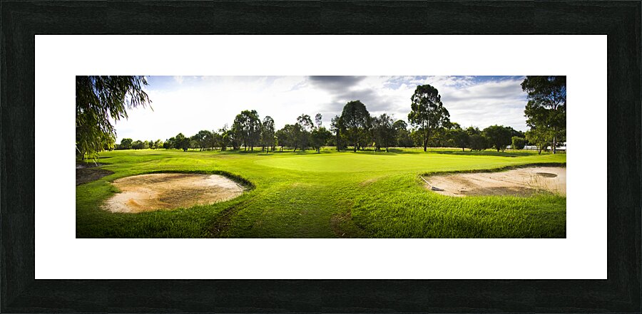Golf Course Landscape Panorama Picture Frame print