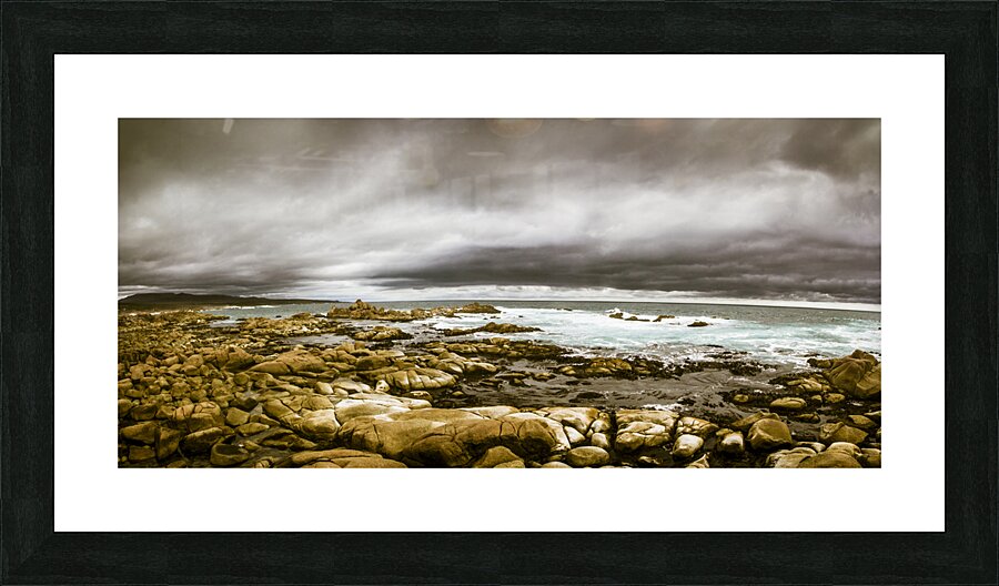 Beauty in oceanic drama Picture Frame print
