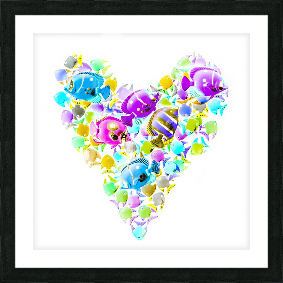 Marine love Picture Frame print