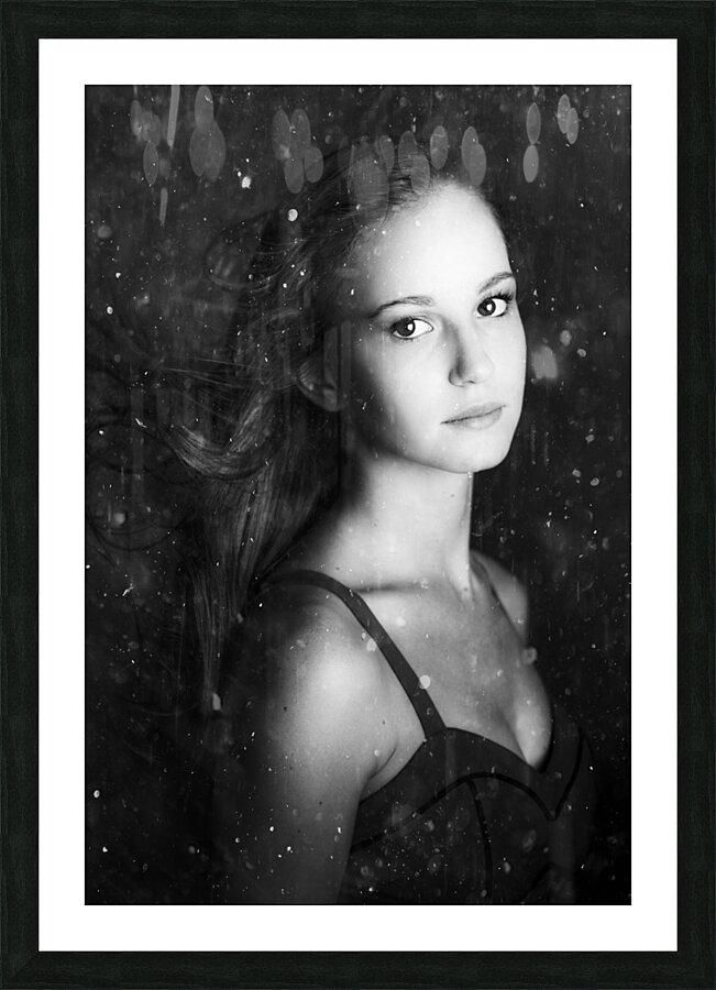 Running From The Rain Picture Frame print