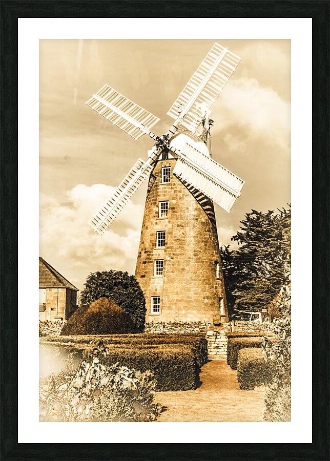 Classical Oatlands Callington Mill  Picture Frame print