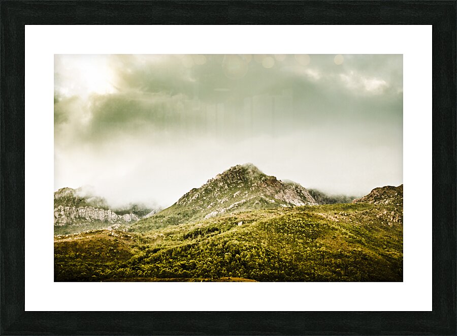 Untouched mountain wilderness Picture Frame print