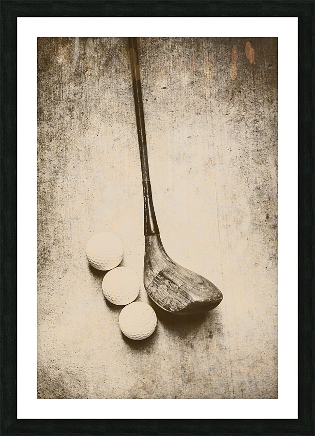 Vintage golf artwork Picture Frame print