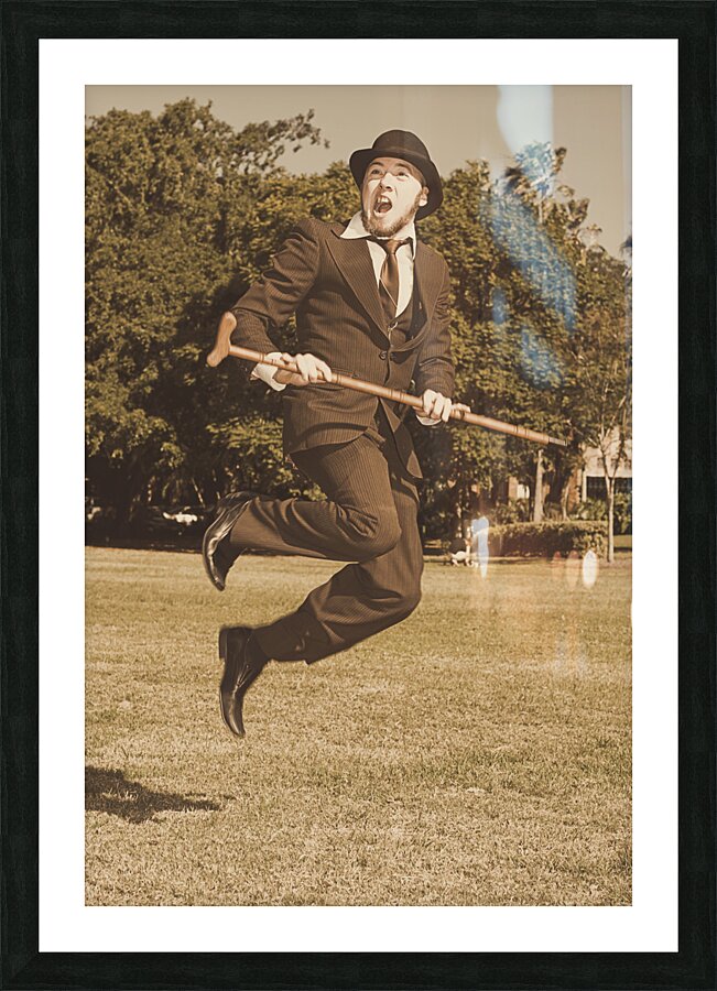 Vintage Happy Dance Picture Frame print