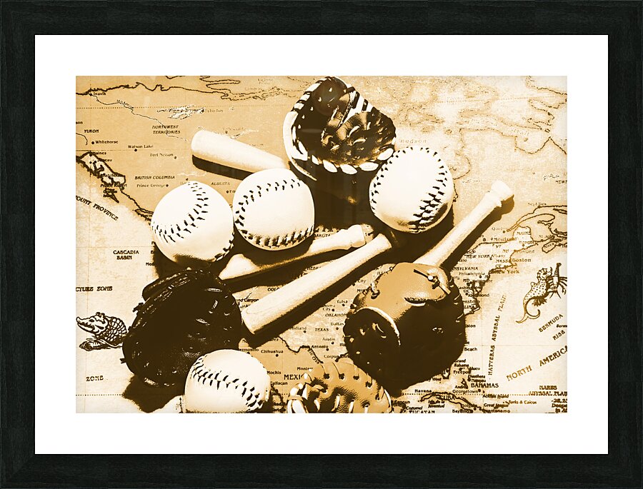 Major league memories Picture Frame print