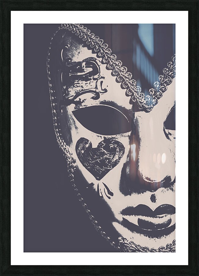 Midnight frill Picture Frame print