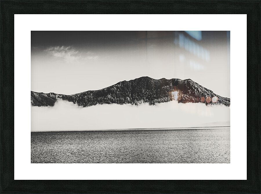 The fog and the river Picture Frame print