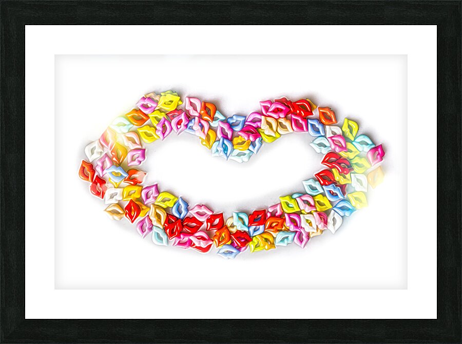 Lippy Picture Frame print