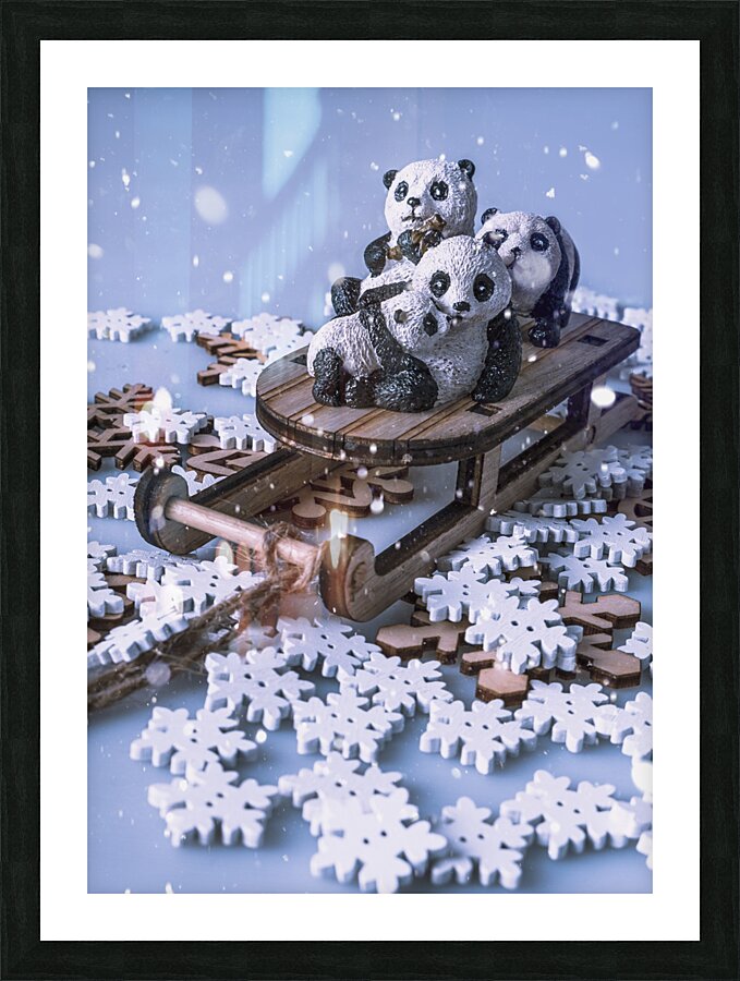 Panda frosts Picture Frame print