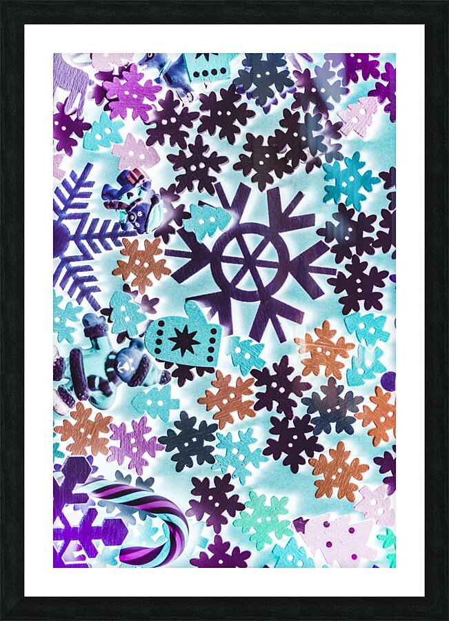 Whimsical winter scene Picture Frame print