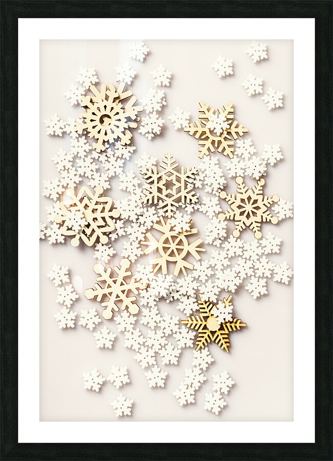 Snowflake winters Picture Frame print