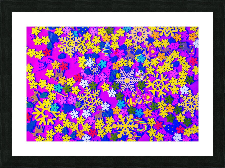 Wooden festivities Picture Frame print