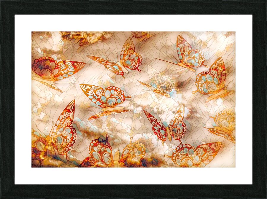 Free form and flight Picture Frame print