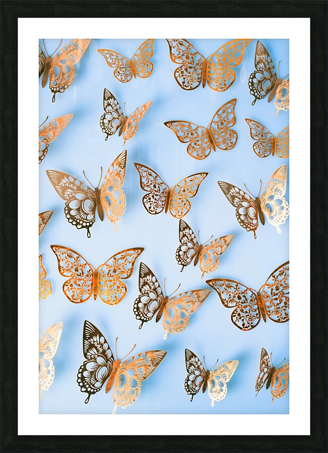 Dancing on a sky blue canvas Picture Frame print