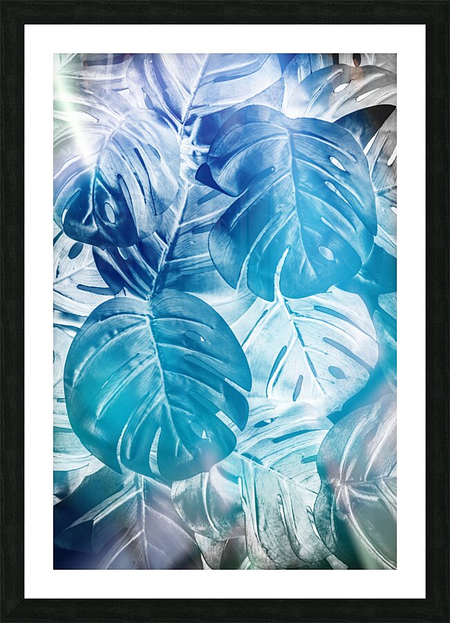 Tropical blue Picture Frame print