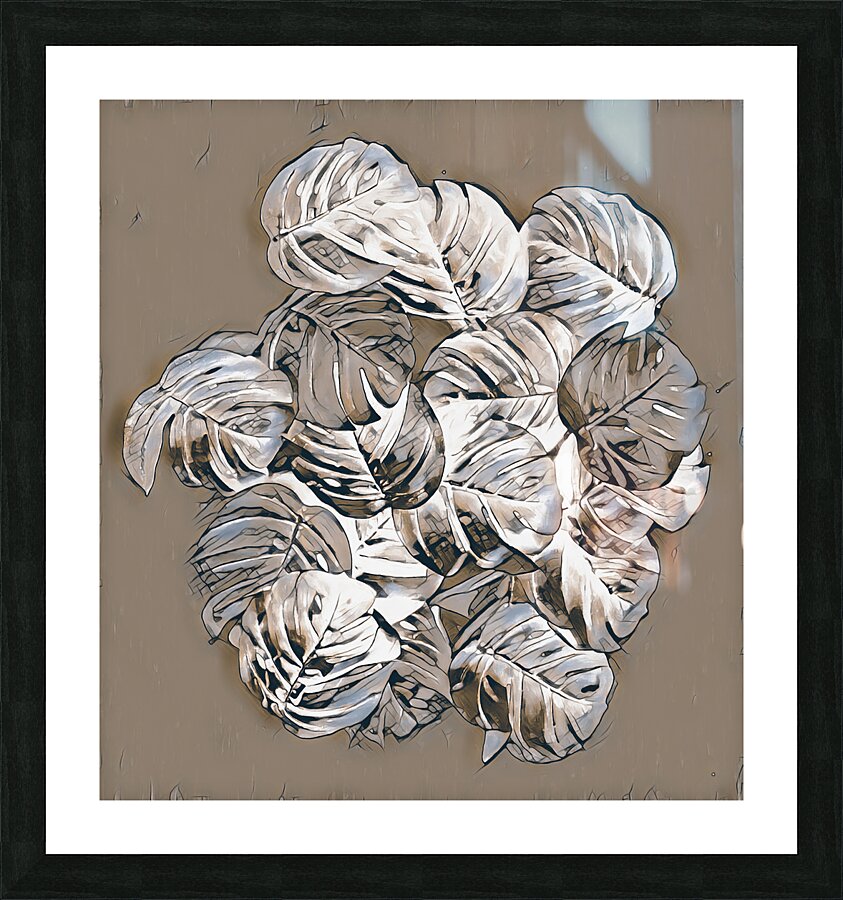 Monstera machinations  Picture Frame print