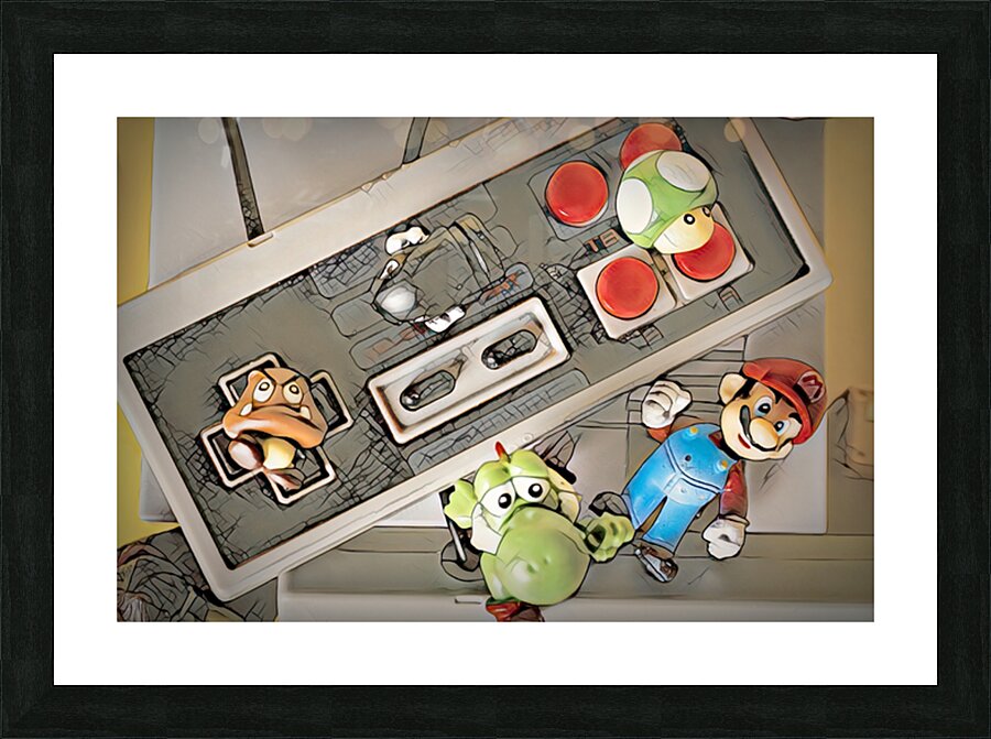 Pixel playoff Picture Frame print