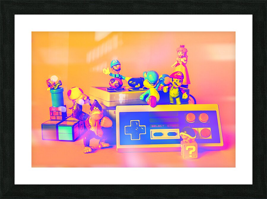 Played in retro Picture Frame print