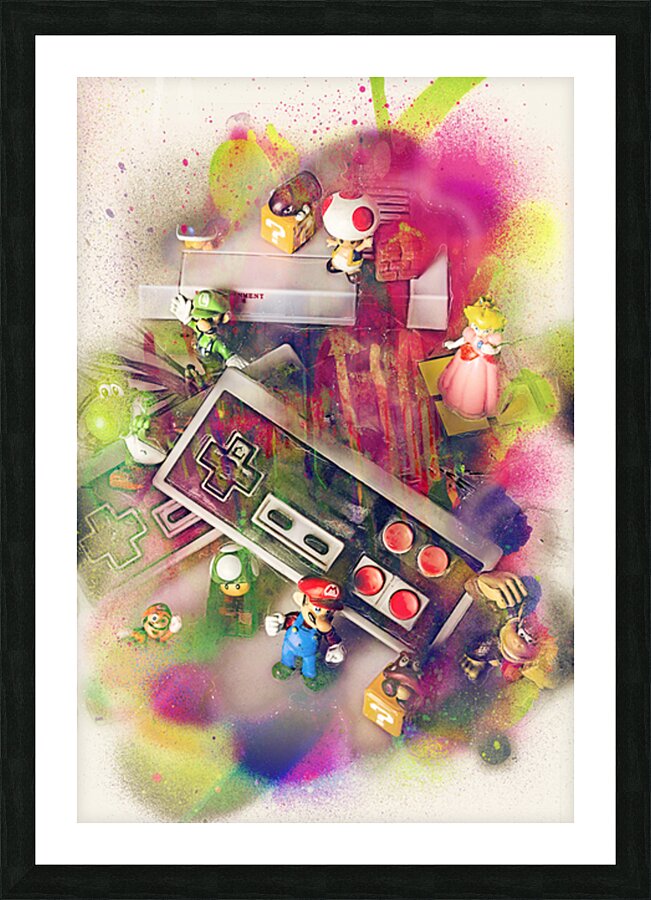 Graffiti gaming Picture Frame print