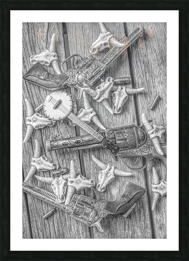 Banjos boom sticks and bones Picture Frame print