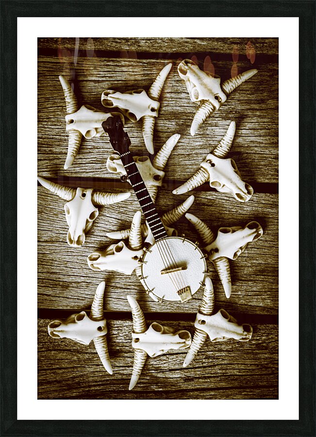 Playing up a country scene Picture Frame print