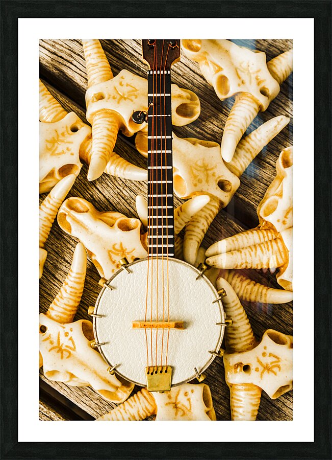 A playout in country music Picture Frame print