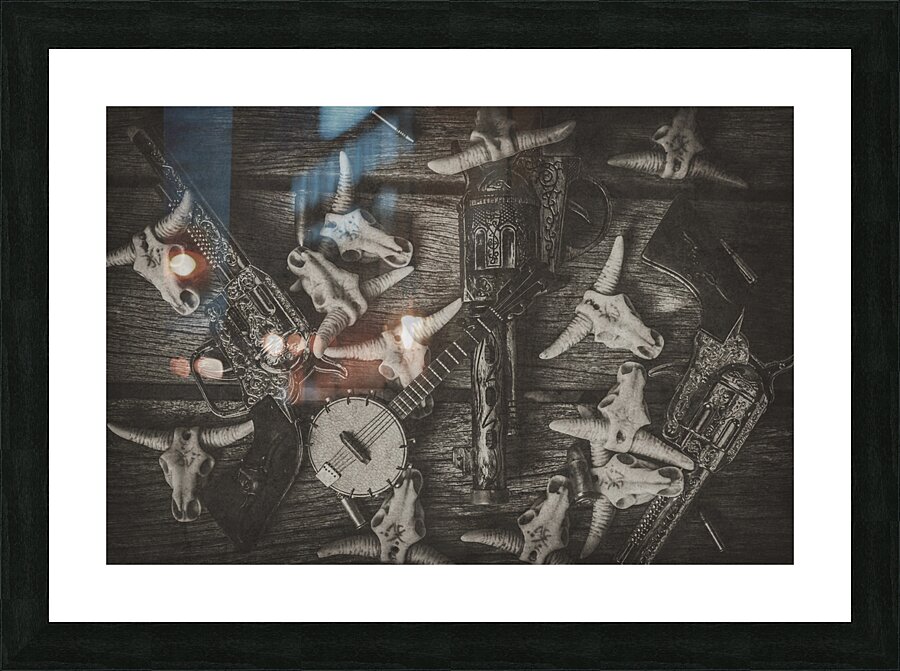 Antique Western  Picture Frame print