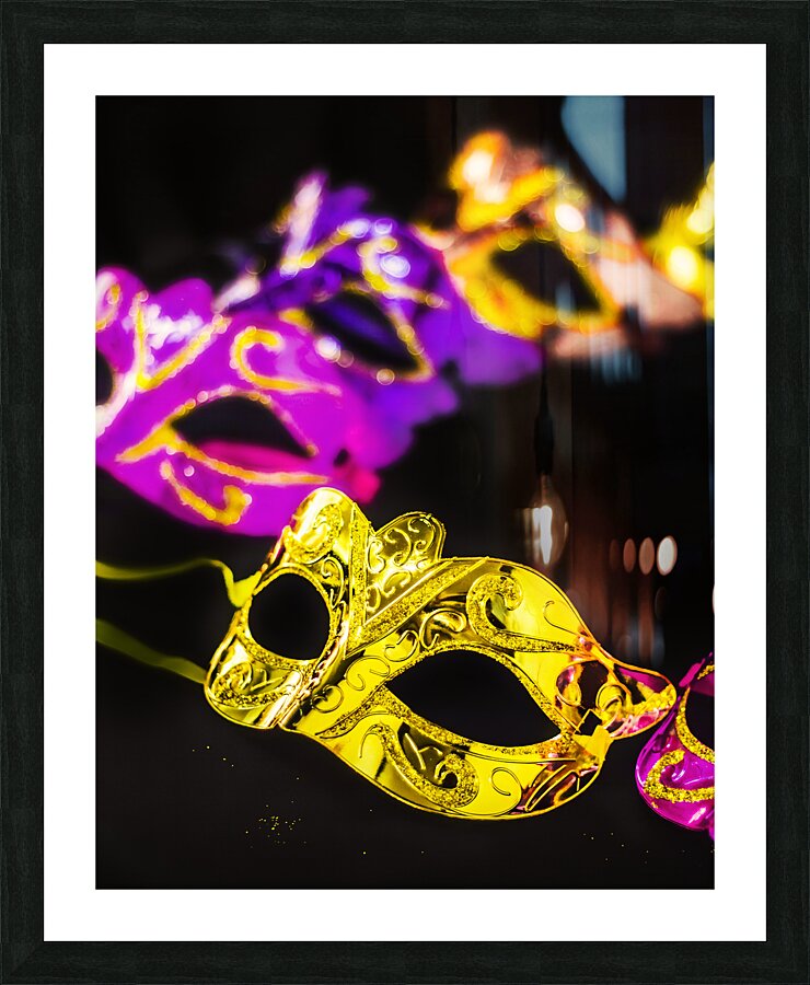 Maskquerade Picture Frame print