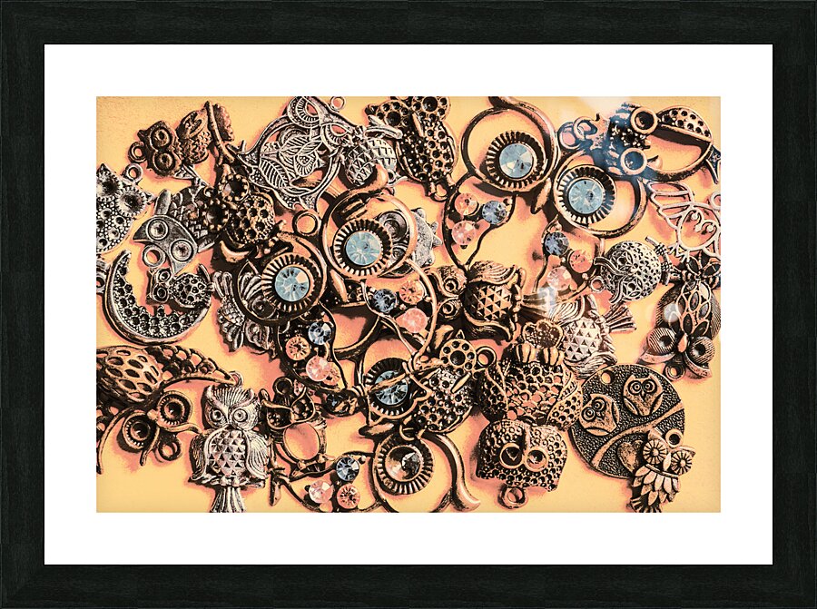 Antique owl consortium Picture Frame print