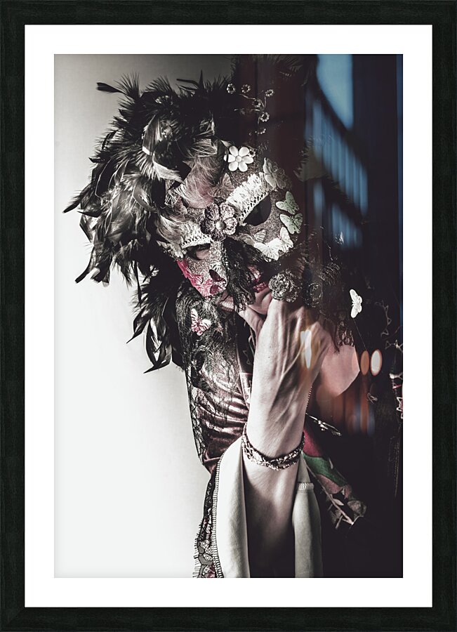 With shadows and feathering Picture Frame print