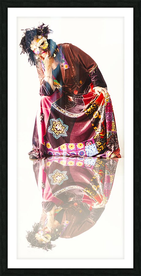 Reflecting a disguise  Picture Frame print