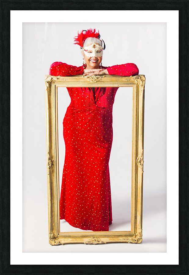 Curating the carnival Picture Frame print