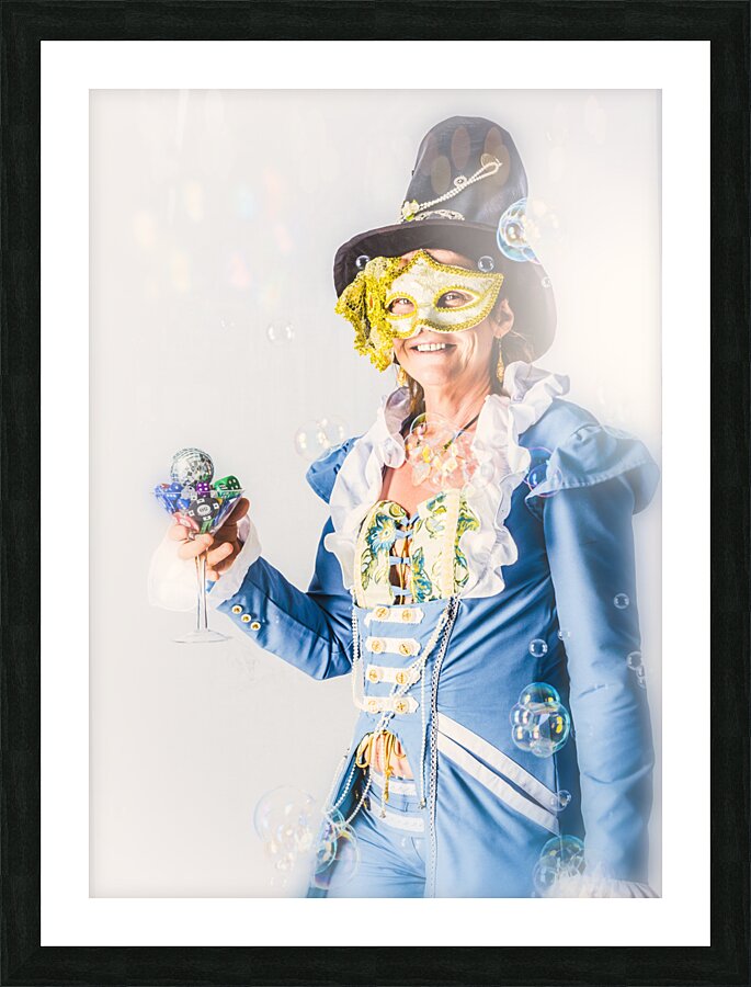 Mad hatters masquerade Picture Frame print