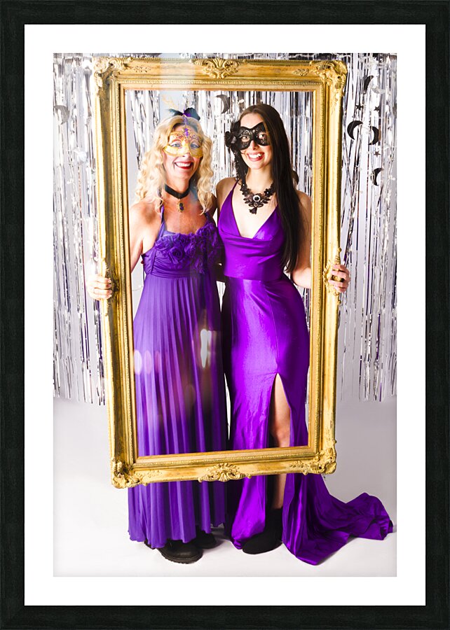 A masquerade moment Picture Frame print