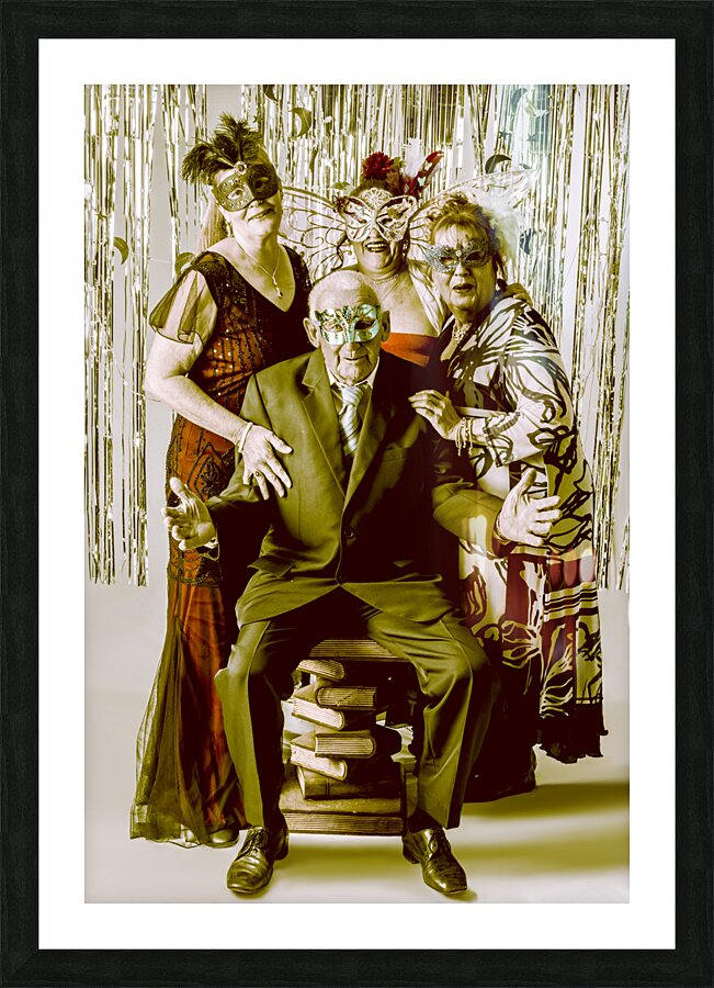 Masked revelry Picture Frame print