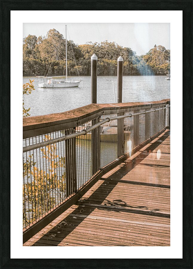 Boardwalk way Picture Frame print