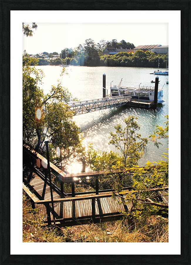 Scenic Waterway Dock Picture Frame print