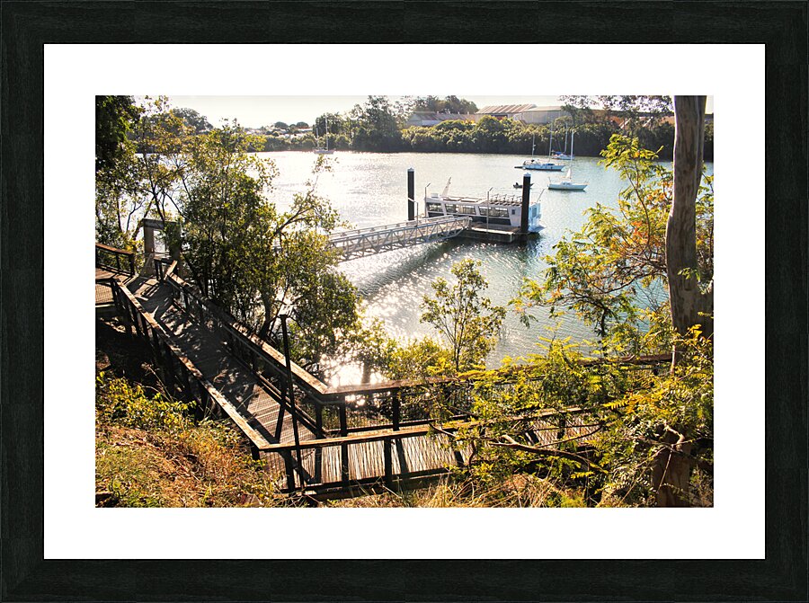 Burnett River Walk Picture Frame print