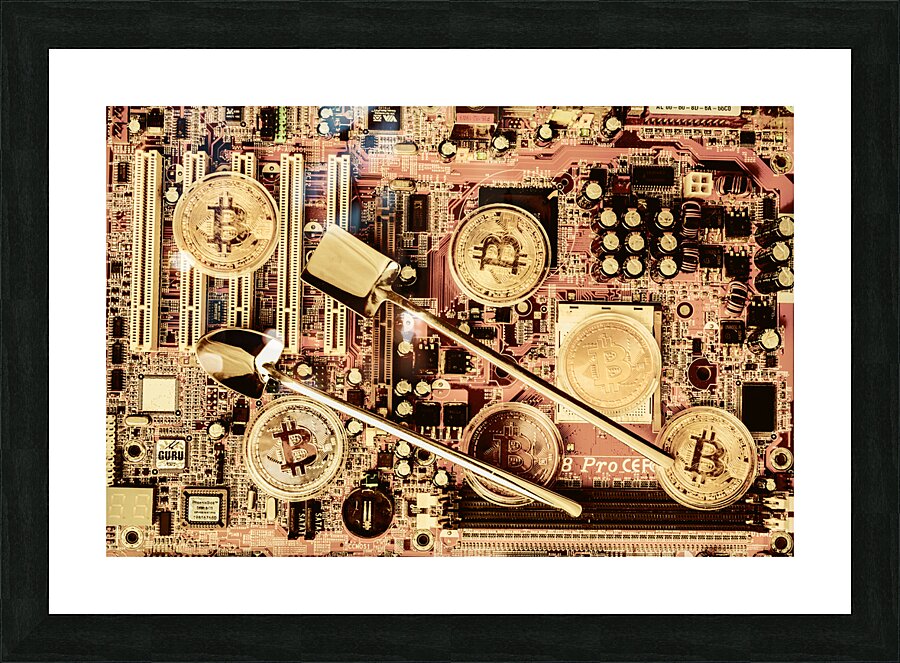 Bit rig Picture Frame print