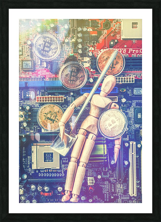 Mannequin making coin Picture Frame print