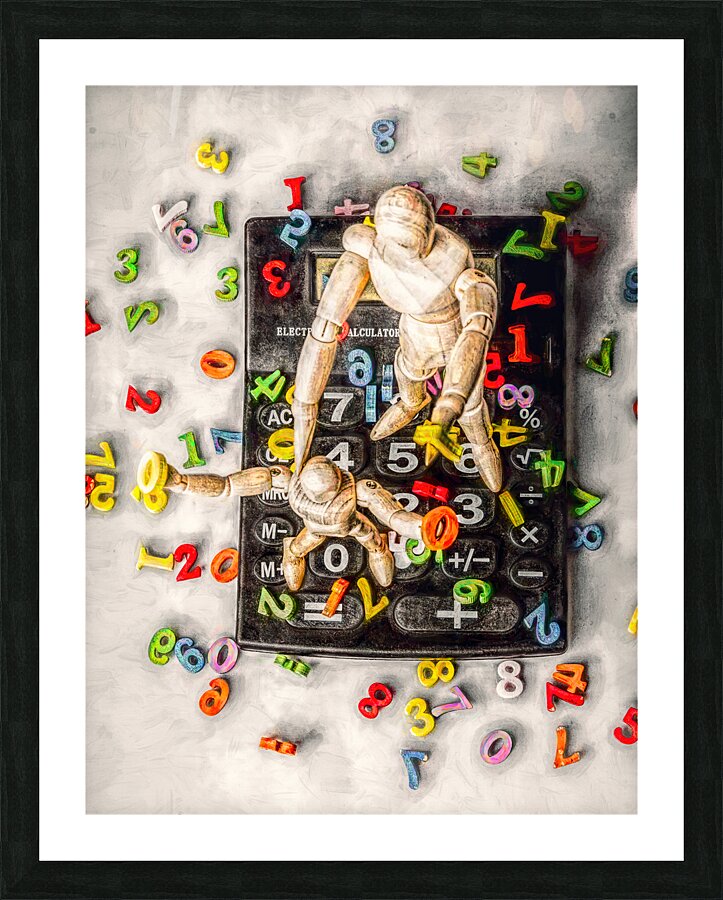 Adding zeros Picture Frame print