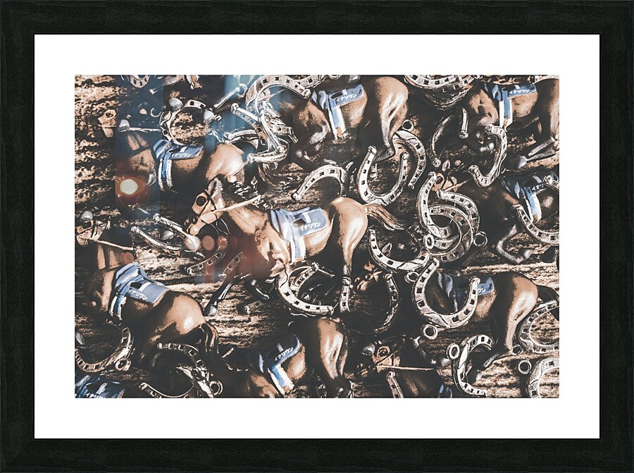 Race tangle Picture Frame print
