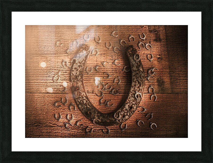 Rustic luck Picture Frame print