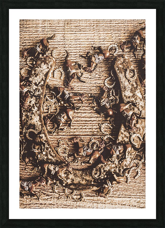 Rusty cup Picture Frame print